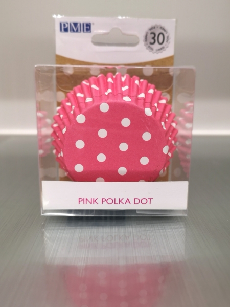 Cupcake Baking Cases - Pink Polka Dots