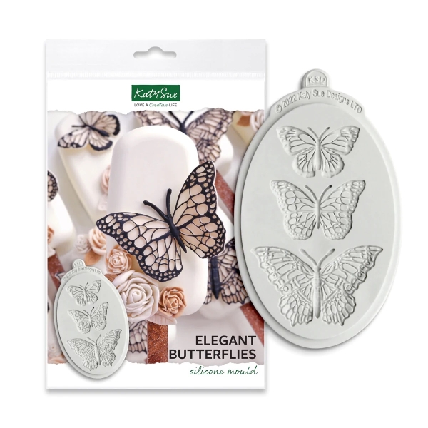 Silikonform - Elegante Schmetterlinge