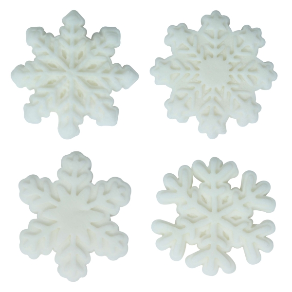 Edible Sugar Decorations - Let it Snow (Set of 12)