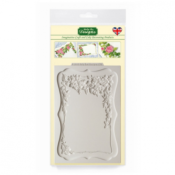 Silicone Mould - Rose Border Plaque