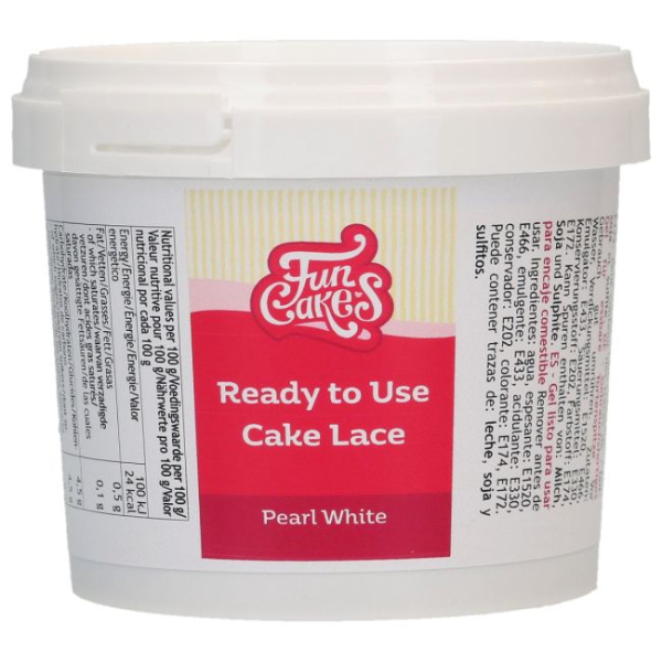 Mix für Cake Lace / Tortenspitze - Ready to Use - Pearl White 200 g