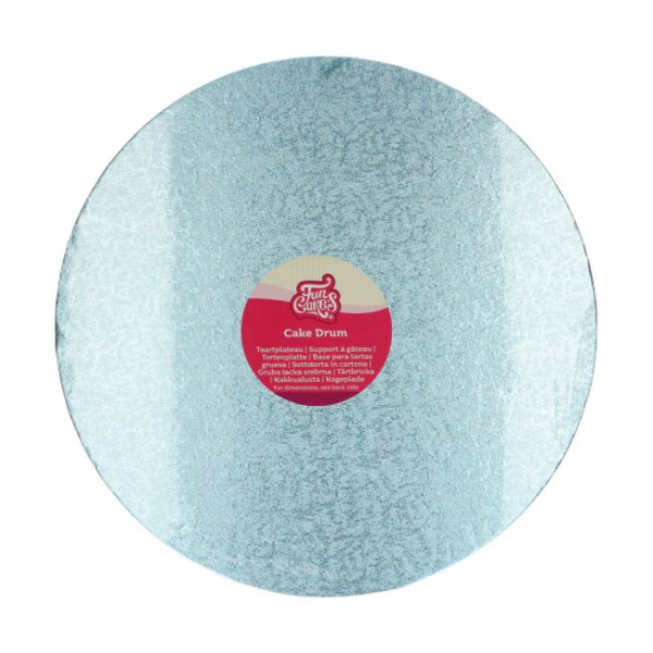 Cake Board Round 35cm (14") / Thickness 12mm - Baby Blue