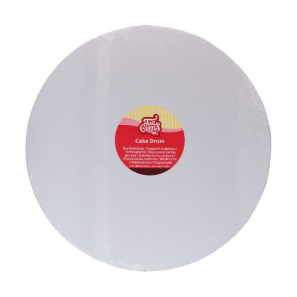 Cake Board Round 36cm (14") / Thickness 12mm - WHITE