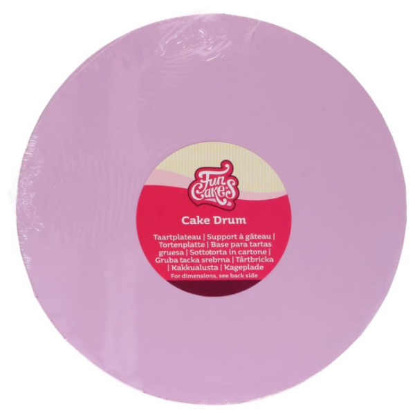 Tortenplatte rund 25cm (10") / Stärke 12mm / Pastell Purple