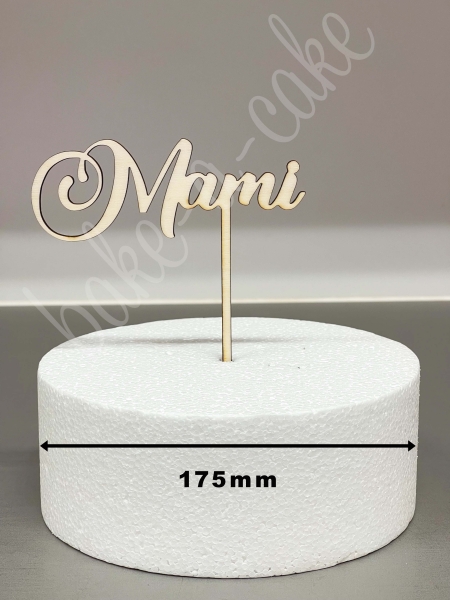 Cake Topper Wood - Mami
