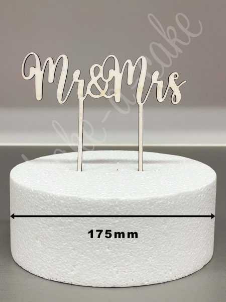 Cake Topper Wood - Mr & Mrs