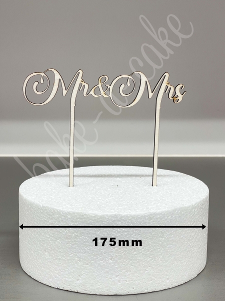 Cake Topper Wood - Mr & Mrs
