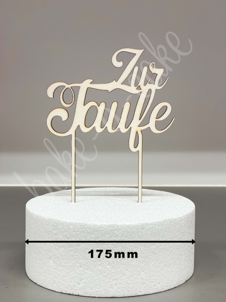 Cake Topper Wood - Zur Taufe
