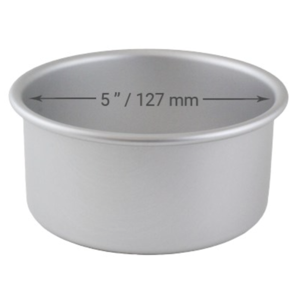 Cake Pan Round with Loose Bottom - 5 x 3inch (127 x 76mm)