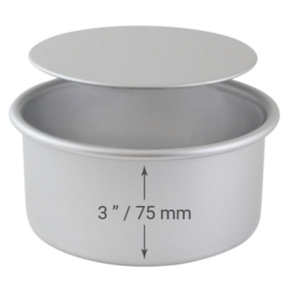 Cake Pan Round with Loose Bottom - 8 x 3inch (203 x 76mm)