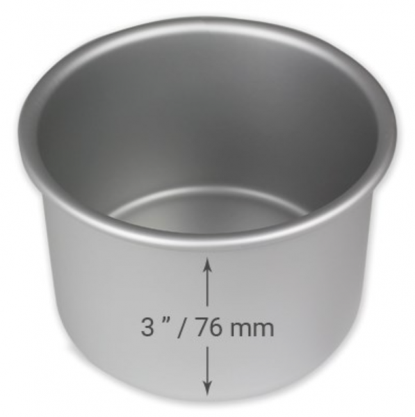 Round Cake Pan - 4in x 3in (10.16  x7.62cm)