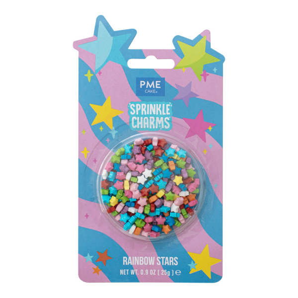 Streusel Sprinkle Charms - Farbige Sterne