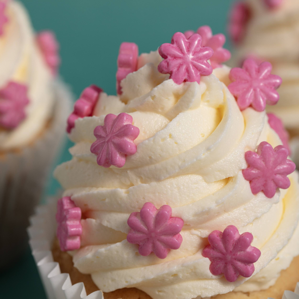 Streusel Sprinkle Charms - Pinke Blumen