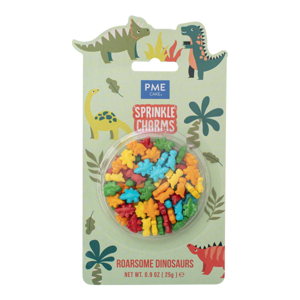 Streusel Sprinkle Charms - Bunte Dinosaurier