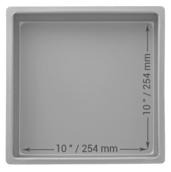 Backform Quadratisch - 10inx10inx3in (25.4x25.4x7.62cm)