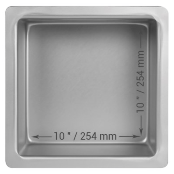 Backform Quadratisch - 10inx10inx4in (25.4x25.4x10cm)