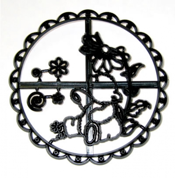 Patchwork Cutters Teddybär Plakette