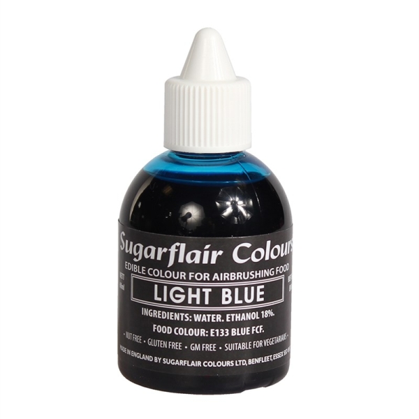 Airbrushfarbe Sugarflair - Hellblau