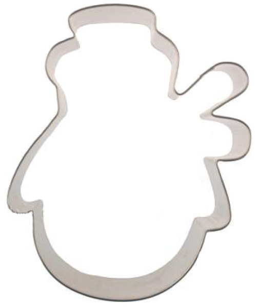 Cookie Cutter Snowman with Scarf