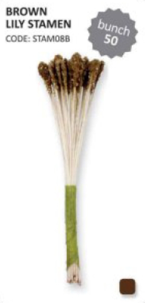 Flower Stamen for Lily - Brown
