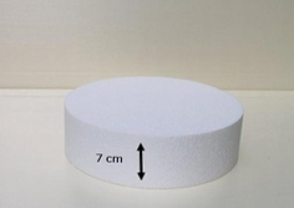 Cake Dummy Round - 7cm High / 25cm