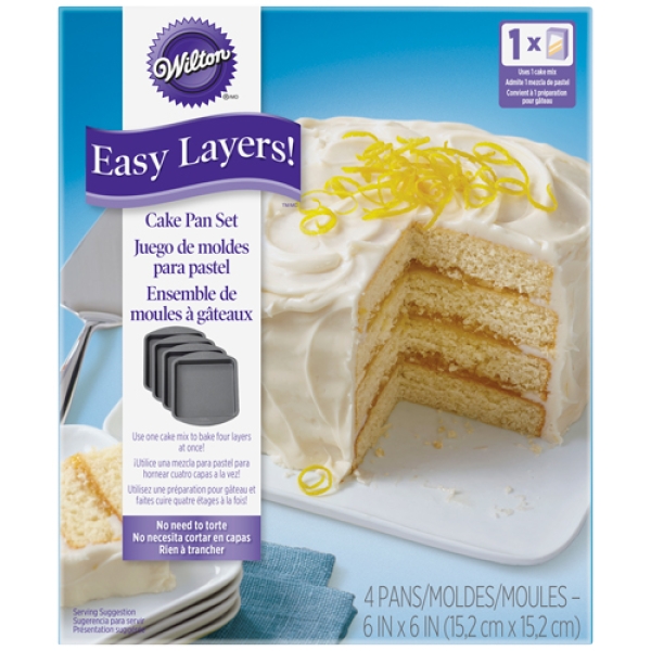 Kuchenform-Set Easy Layers Quadratisch / 15cm