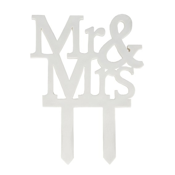Cake Topper - Mr & Mrs