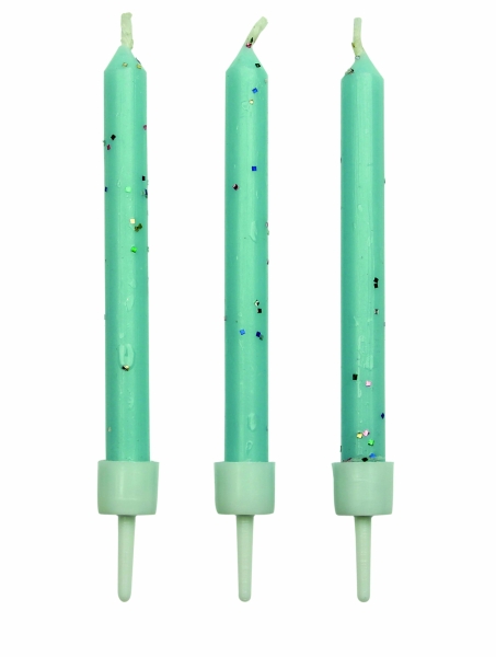 Candles - Blue Glitter