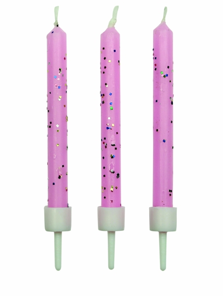 Candles - Pink Glitter