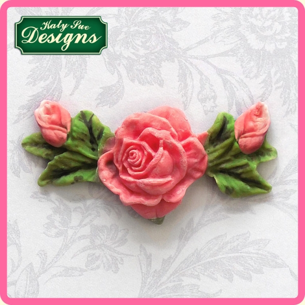 Silicone Mould - Rose, Bud and Leaf Decoration