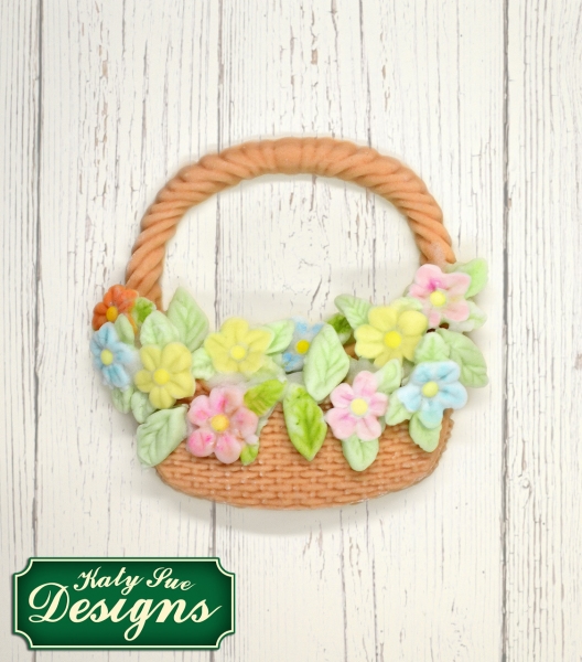 Silicone Mould - Basket & Flowers