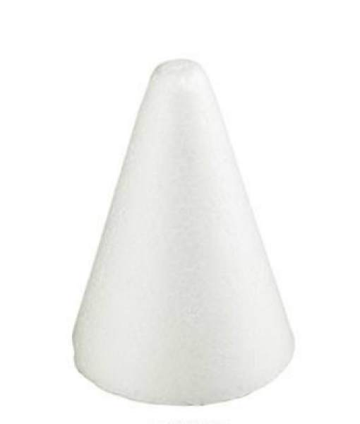 Cone made of Styrofoam / 9 x 20cm