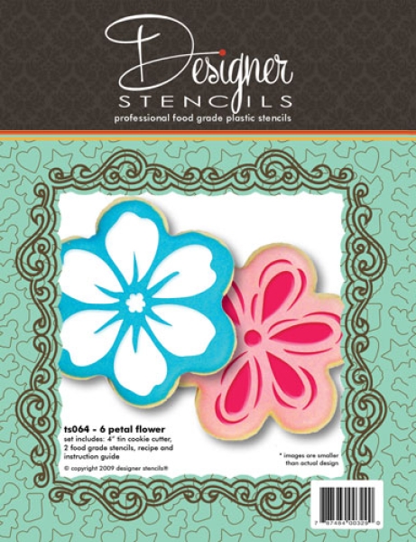 Cookie Cutter & Stencil - 6 Petal Flower