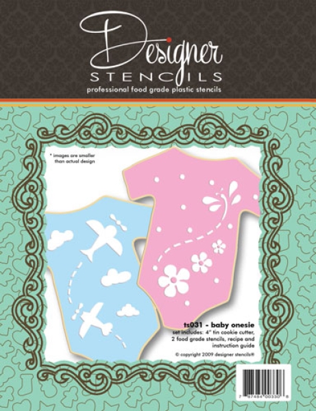 Cookie Cutter & Stencil - Baby Onesie