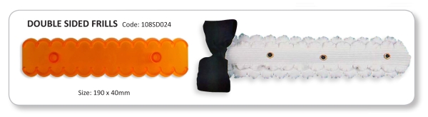 Ausstecher - beidseitige Rüsche