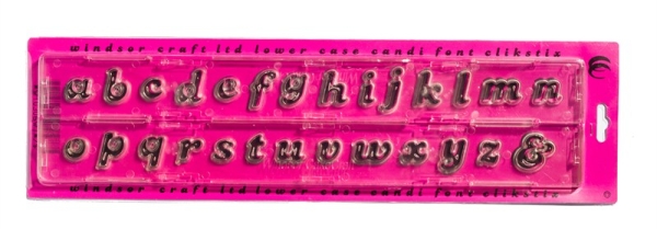 Ausstecher Clikstix - Candy Kleinbuchstaben