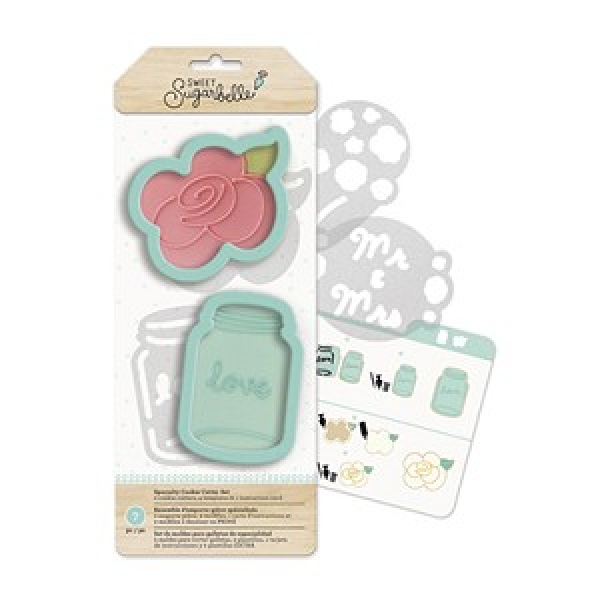 Cookie Cutter and Template Set - Country Rose