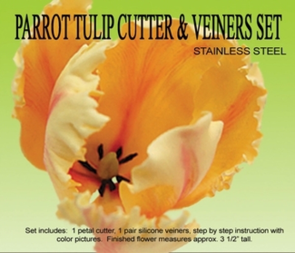 Cutters and Veiner Set - Parrot Tulip