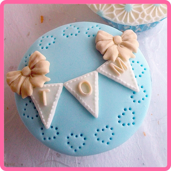 Silikonform Fähnchen ABC...