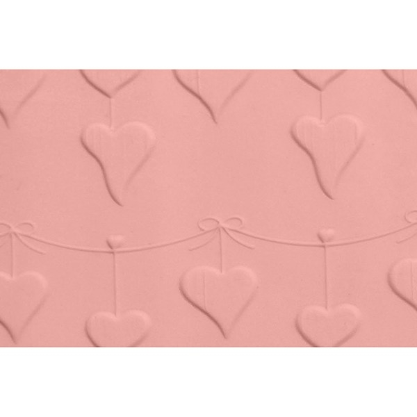 Embossed Rolling Pin - Heart Bunting