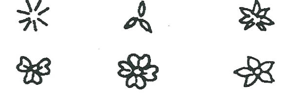 Embossing Sticks Set 1 - Small Floral