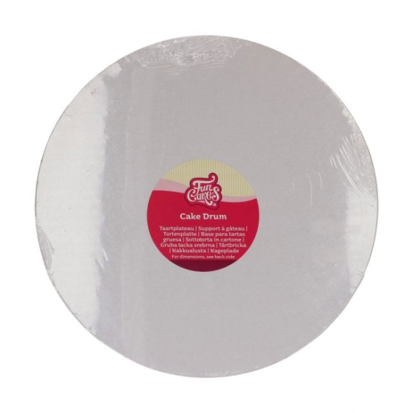 Tortenplatte rund 305mm (12") / Stärke 12mm - Weiss
