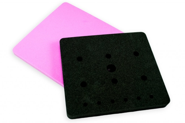 Flower and Mexican Foam Pad - Pink / Black