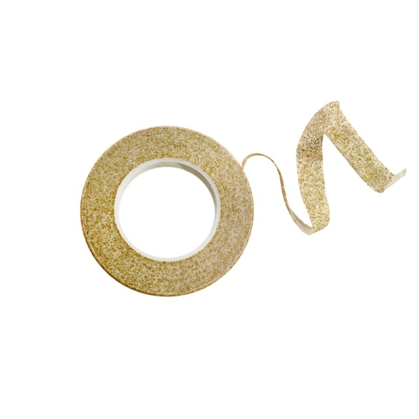 Glitter Floristenband - Gold Silber