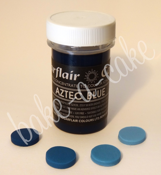 Konzentrierte Pastell Gelfarbe - Aztec Blue - enthält E171
