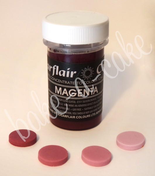 Konzentrierte Pastell Gelfarbe - Magenta - enthält E171