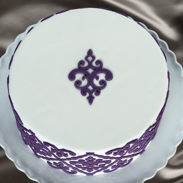 Silicone Onlays - Filigree Damask Medallion
