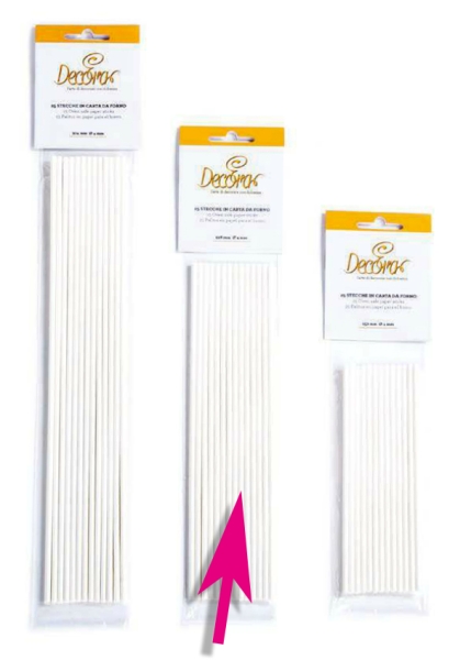 Ofenfeste Papiersticks - 23cm