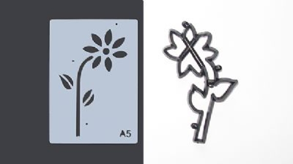 Patchwork Cutters Stencil und Ausstecher Gänseblümchen