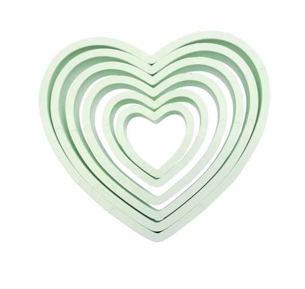 6 Piece Heart Cutter Set